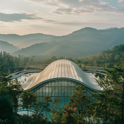 Διαστημική δομή με κομψό σχεδιασμό για κεντρικά πάρκα και ανεπίσημες εγκαταστάσεις