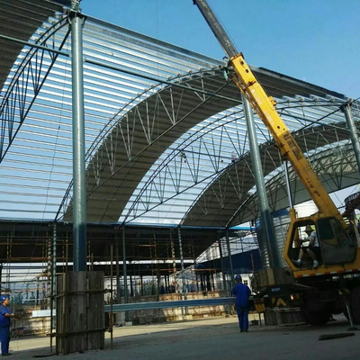 Προκατασκευασμένη SGS ελαφριά δομή κτηρίου πλαισίων χάλυβα S235JR για το υπόστεγο άνθρακα