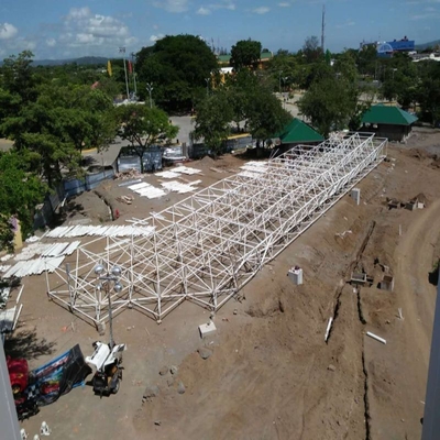 Q355 διαστημικά πλαίσια 0.5mm χάλυβα υλικό κατασκευής σκεπής δομών χάλυβα κατασκευής 0.9mm