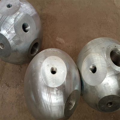 S235JR προσαρμοσμένη διαστημική σφαίρα 50150mm τμημάτων πλαισίων στέγη με το κεφάλι κώνων