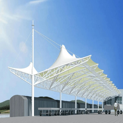 Προκατασκευασμένοι PVC εκτατοί Awnings υφάσματος έντασης δομών άσπροι