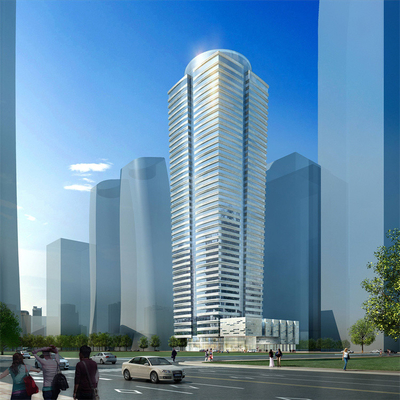 Q235B Soundproof CAD τοίχων κουρτινών αλουμινίου που προσαρμόζεται με την ενέργεια κραμάτων - αποταμίευση