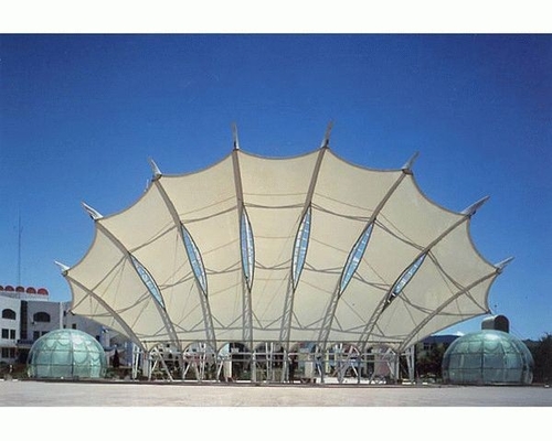 Q355 αρχιτεκτονική 120mm υφάσματος έντασης εκτατή δομή μεμβρανών στεγών 50mm