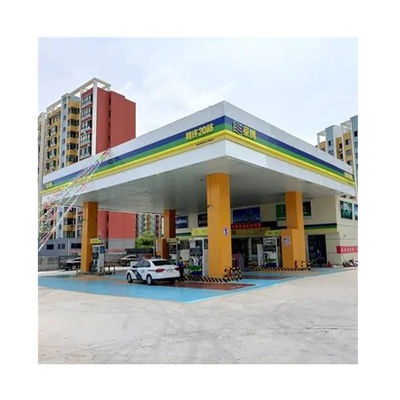 Δομικές κατασκευές από χάλυβα πλαισίου για στέγες, πρατήρια καυσίμων, συστήματα στέγασης διοδίων, ISO, GB