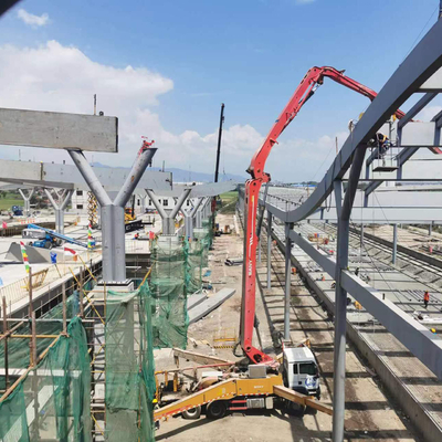 Κατασκευή οροφής από χάλυβα Q235 για σιδηρόδρομο υψηλής ταχύτητας Τζακάρτα Μπαντούνγκ