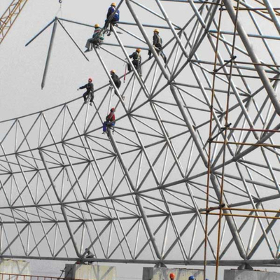 Ελαφρύ Prefab σχέδιο υπόστεγων χάλυβα δομικό καμμμένο εγκαταστάσεις
