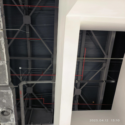 Q235B ενιαίο CAD στεγών αποθηκών εμπορευμάτων δομών χάλυβα κόλπων για το υπόστεγο αιθουσών