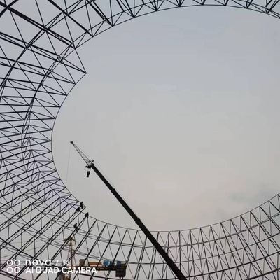 Προκατασκευασμένη ελαφριά οικοδόμηση δομών κτηρίου πλαισίων χάλυβα διάμετρος 70m και 90m για το stoge