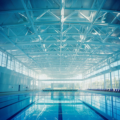 Διαστημική δομή από χάλυβα για στέγες πισινών