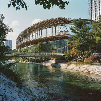 Διαστημική δομή από χάλυβα για μεγάλες αίθουσες κινηματογράφου Καινοτόμο σχεδιασμό και δομική ακεραιότητα