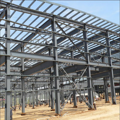 S355JR Grade Steel Space Frame with Irregular Welding and Curved Roof for Stadium Applications